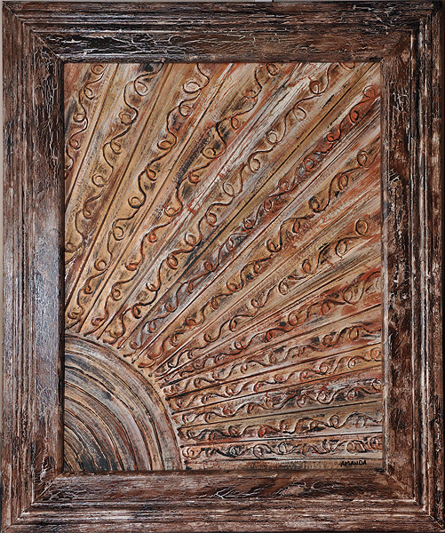 Artwork by Amanda ABSTRACT ARTWORK in Handmade wooden frame