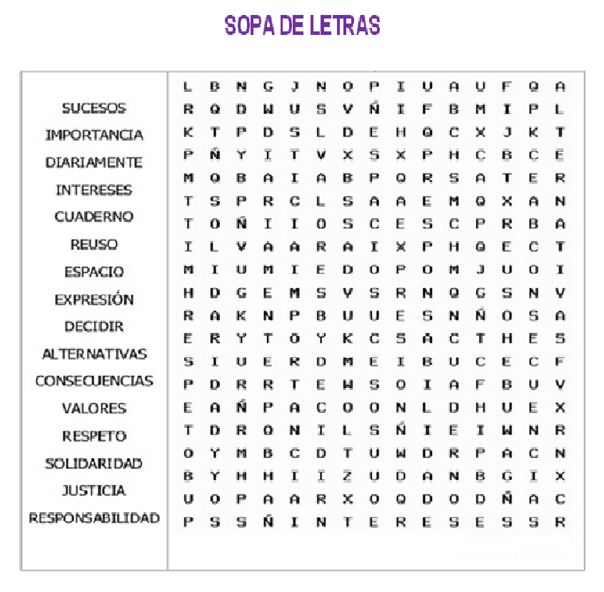 Lista 105 Foto Juegos De Sopa De Letras Gratis Para Niños En Español Lleno