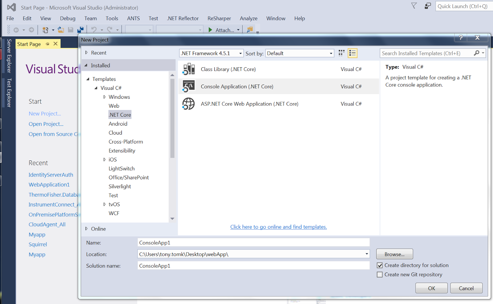 JUGGERNAUT core configuration in visual studio 2015, Hello world