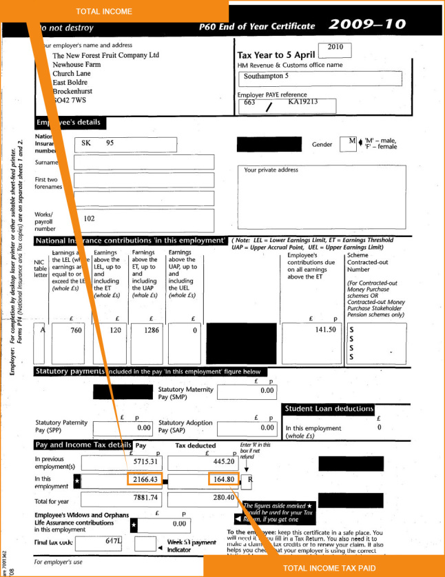 How To Check Your P60 Form Or Payslips For Tax Rebate Payslips 