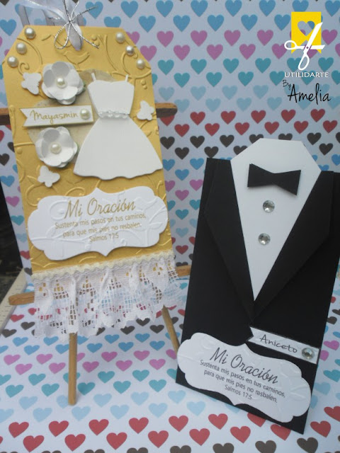 Bookmarks novios wedding tags