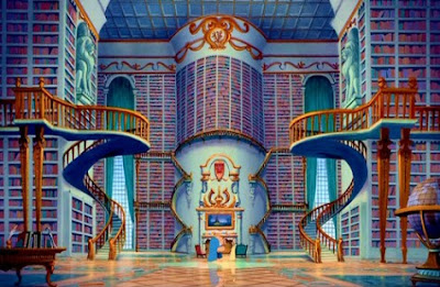 books, libraries, Beauty and the beast, fairy tales, fictional library, movies, library love