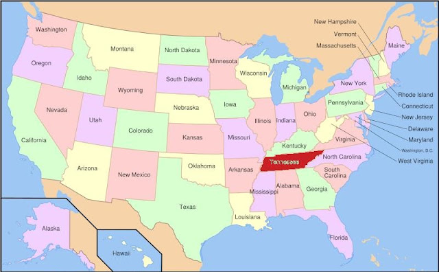 Memphis Tennessee Map Usa - Usa Map