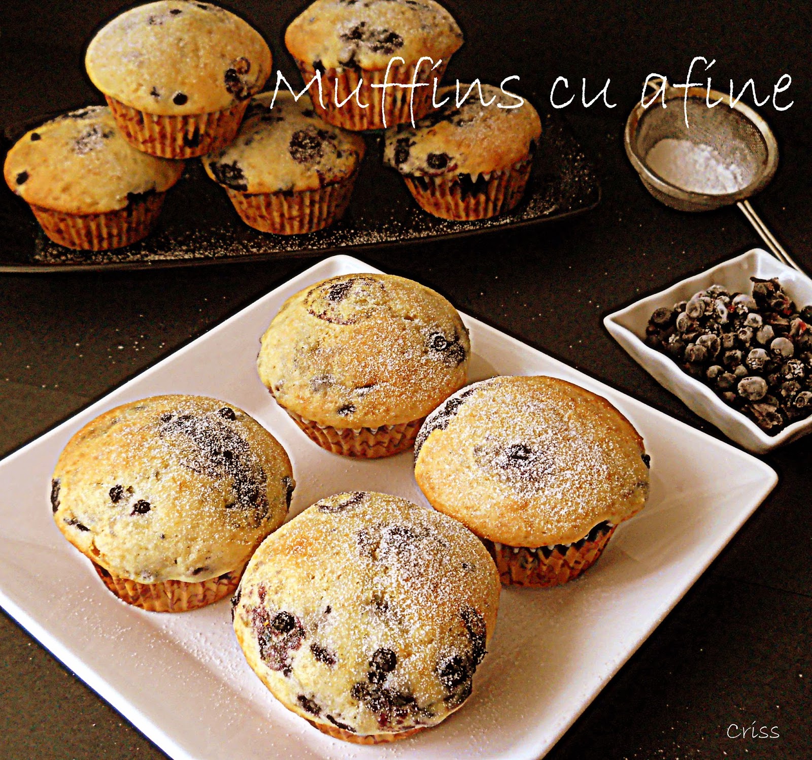 Arome si culori Muffins cu afine
