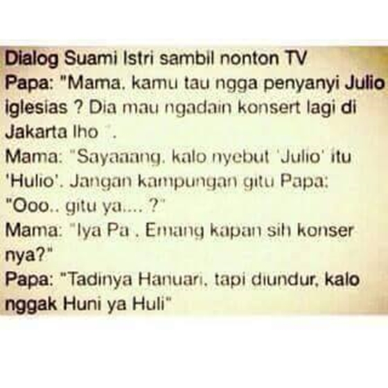 Dialog Suami Istri Lucu JOKE POJOKE