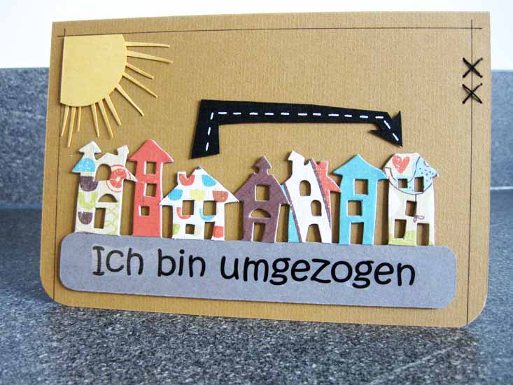 Das Bastelmonster: Karte zum Umzug Das Bastelmonster: Karte zum Umzug