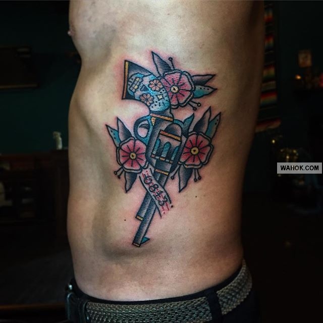 Gambar Tattoo 3D Tembak Terbaru Di Dada, Punggung, Paha, Leher, Betis, Paling Keren