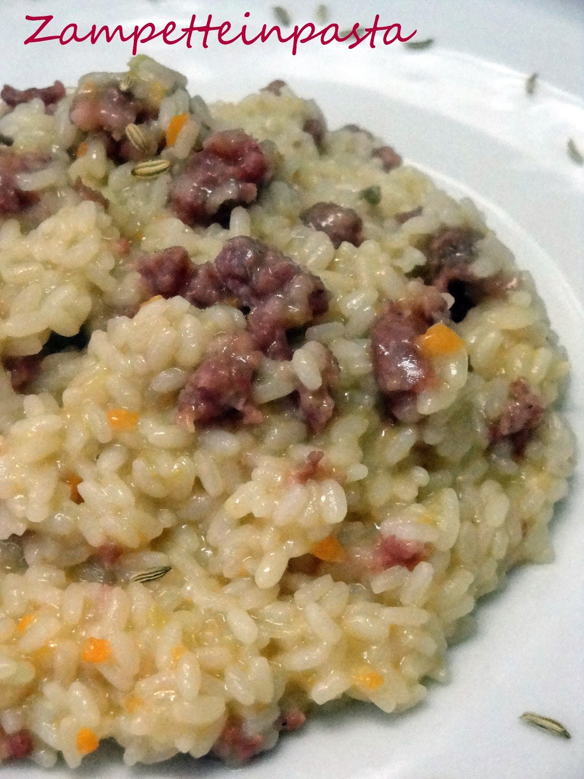 RISOTTO ALLA BIRRA, SALSICCIA E SEMI DI FINOCCHIO ...