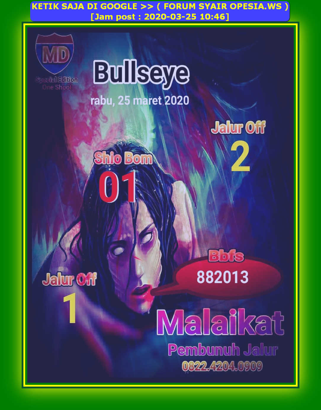 1 New Message Kode Syair Sydney 25 Maret 2020 Forum Syair Togel Hongkong Singapura Sydney