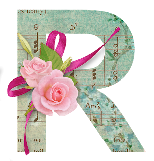 Abecedario con Rosas en Fondo Musical. Alphabet with Roses in Musical Background.