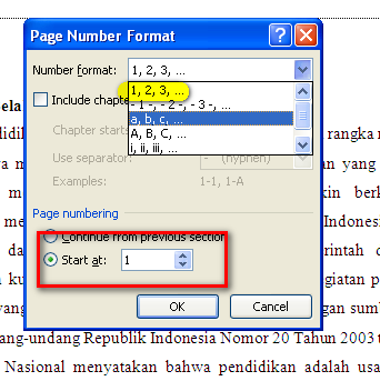 Cara Membuat Nomor Halaman Berbeda pada Makalah Skripsi | SEKARRINGIDEP