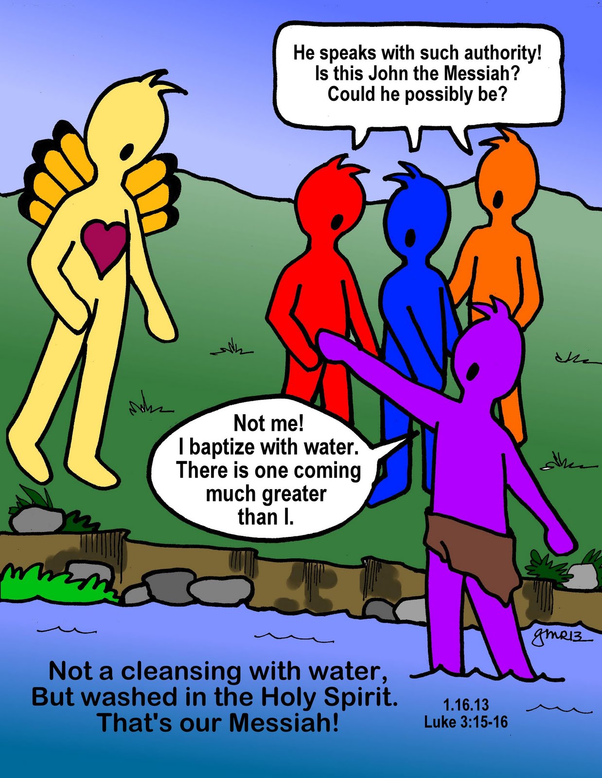 Scribbles, Scriptures, and the Spirit: Gospel of Luke Chapter 3: Baptism