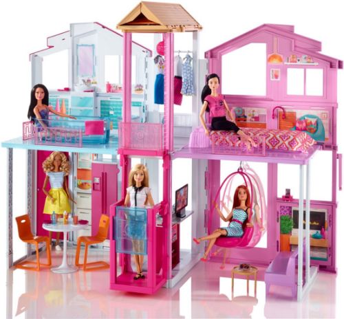 Barbiehuis, een poppenhuis voor Barbie