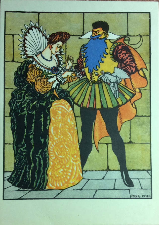 Рисунки к сказке синяя борода