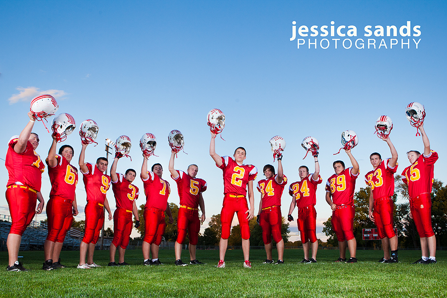 Jessica Sands Photography SHS Senior Football Players Sparta, Wis