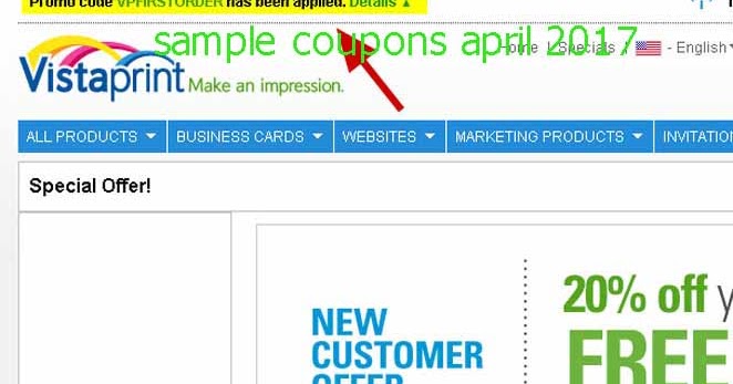 Vistaprint coupon code 90 off