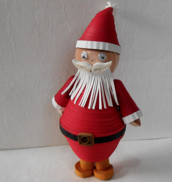 3D Quilling Christmas Santa - Learn How to Make Cutest Quilled Santa ...
