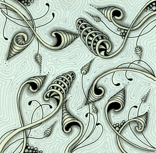 Time for Tangling Official Zentangle® Pattern Springkle