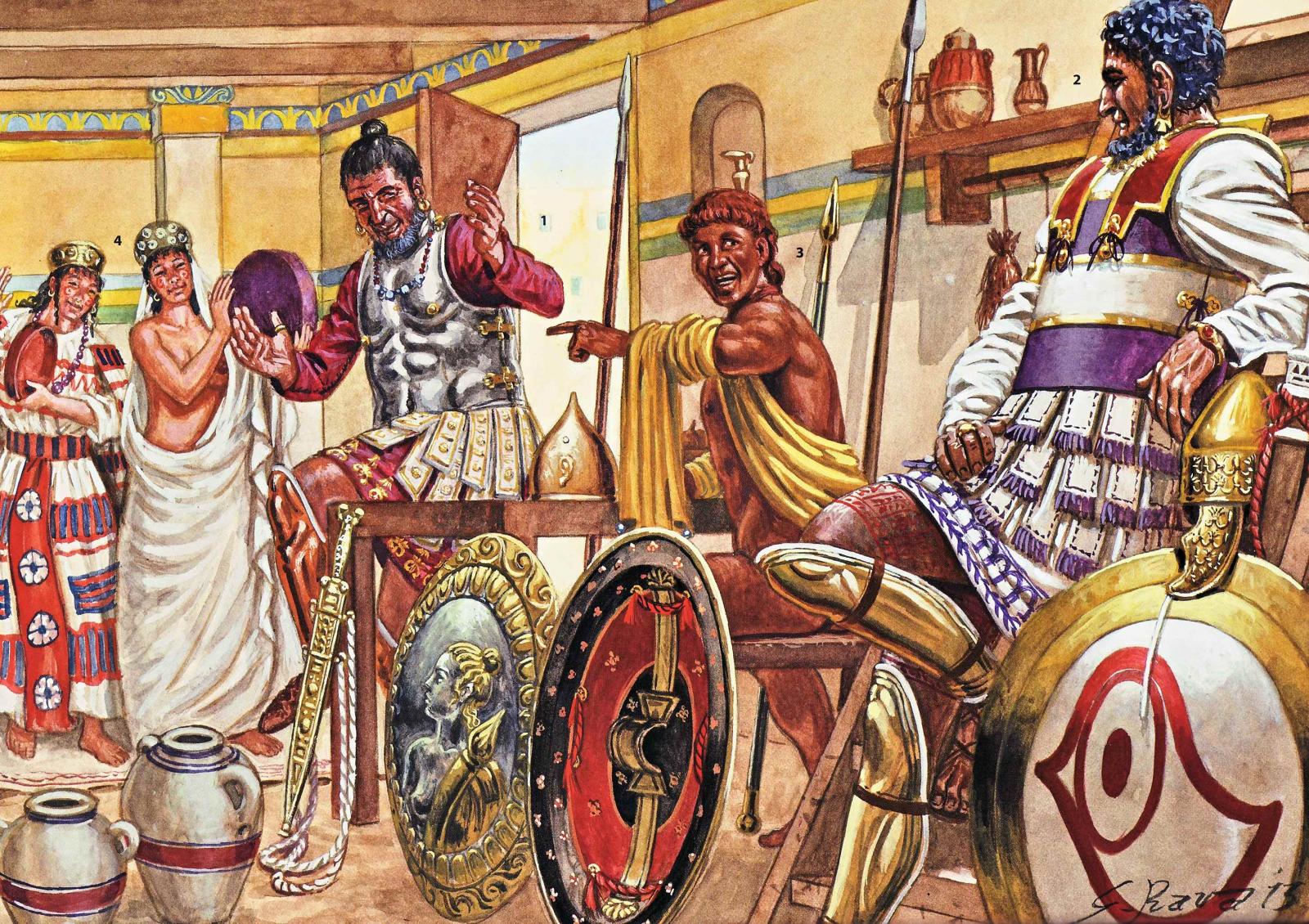 imágeneshistóricas.blogspot.es Early Iron Age Greek Warrior 1100700 BC