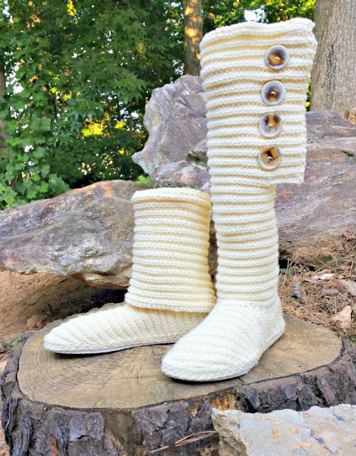Thigh high boots Crochet pattern 