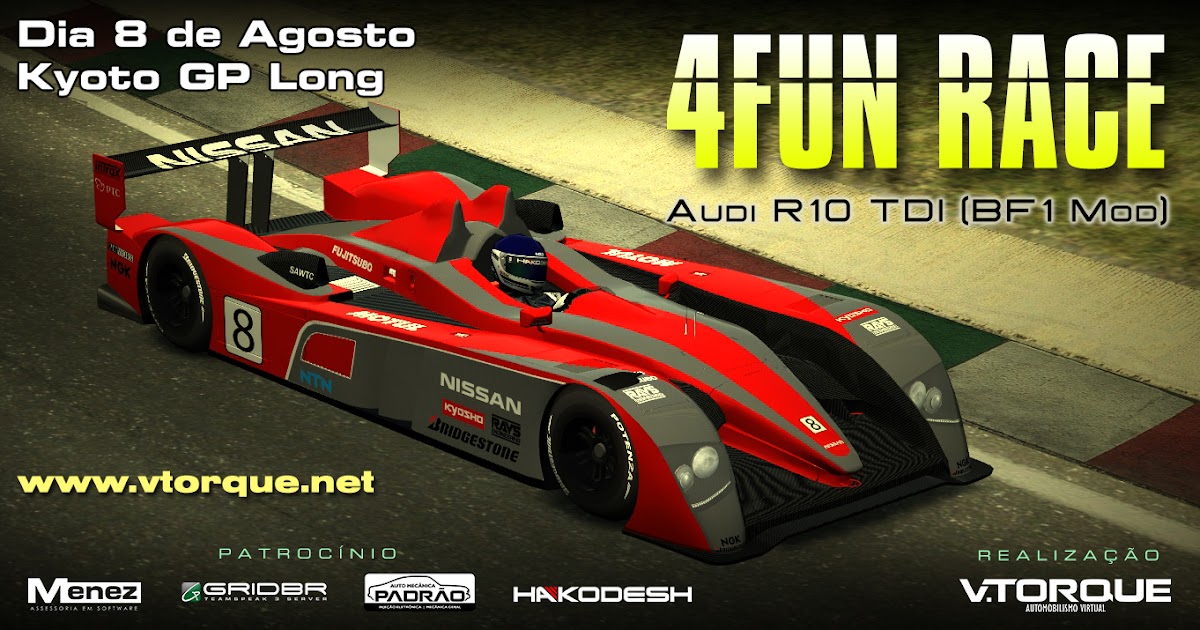 H2o Equipe De Automobilismo Virtual 4fun Race Audi