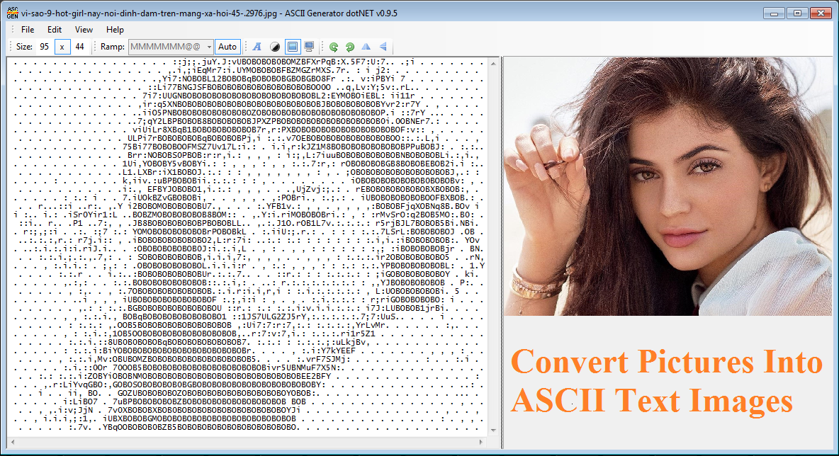 ASCII Generator - Chuyển đổi hình ảnh sang ký tự ASCII - Programming ...