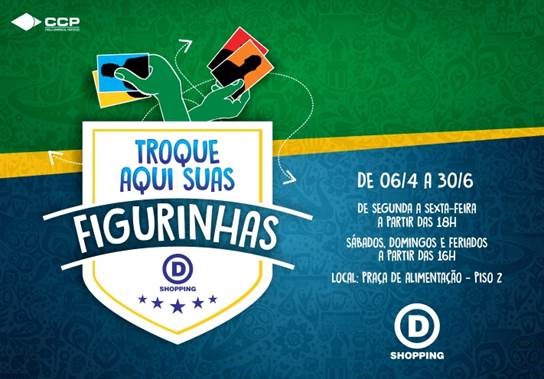 Shopping D inaugura espaço para troca de figurinhas da Copa Shopping D inaugura espaço para troca de figurinhas da Copa