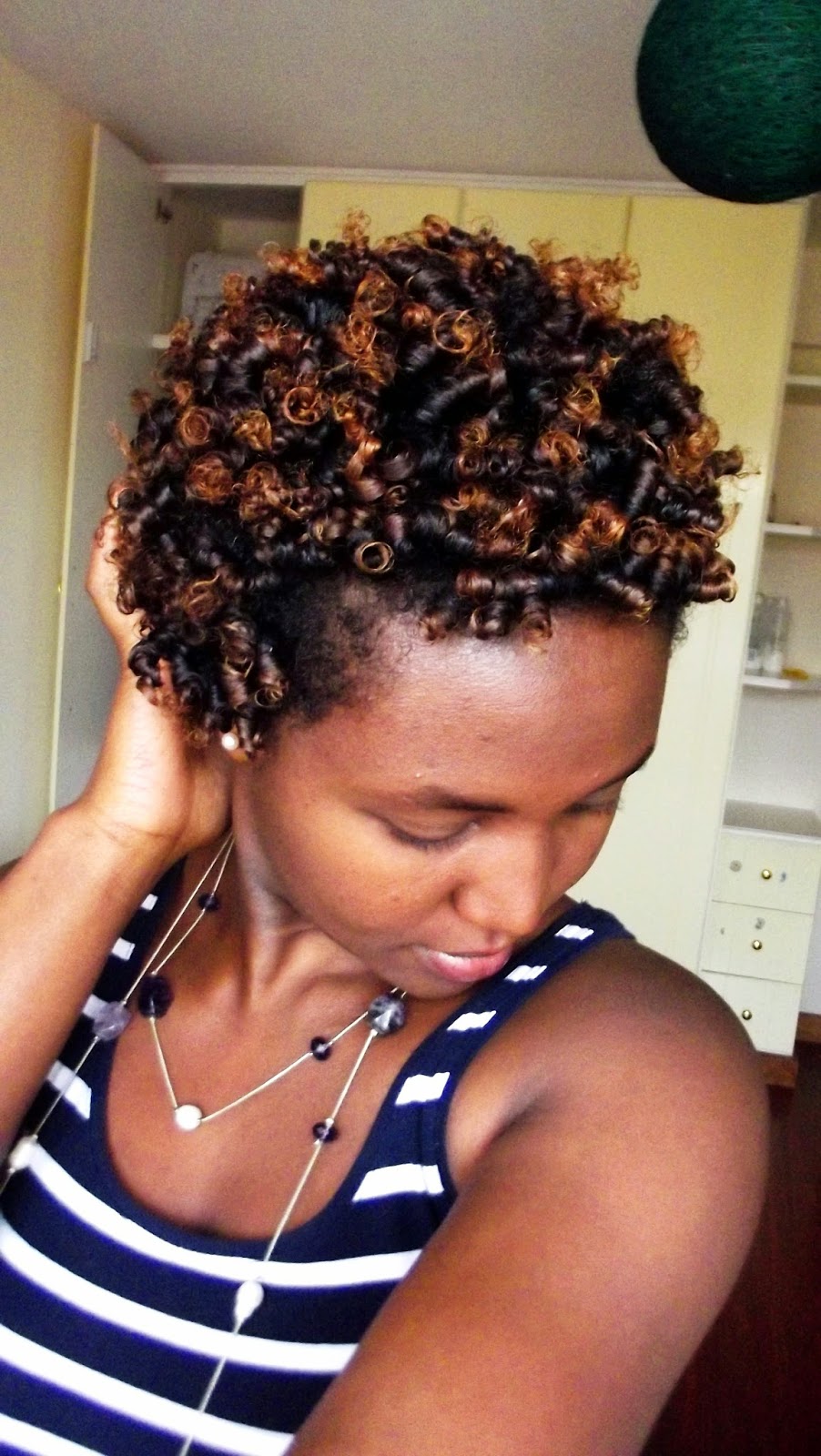 Natural Curly Hair Care: HEATLESS ROLLER SET ON NATURAL HAIR