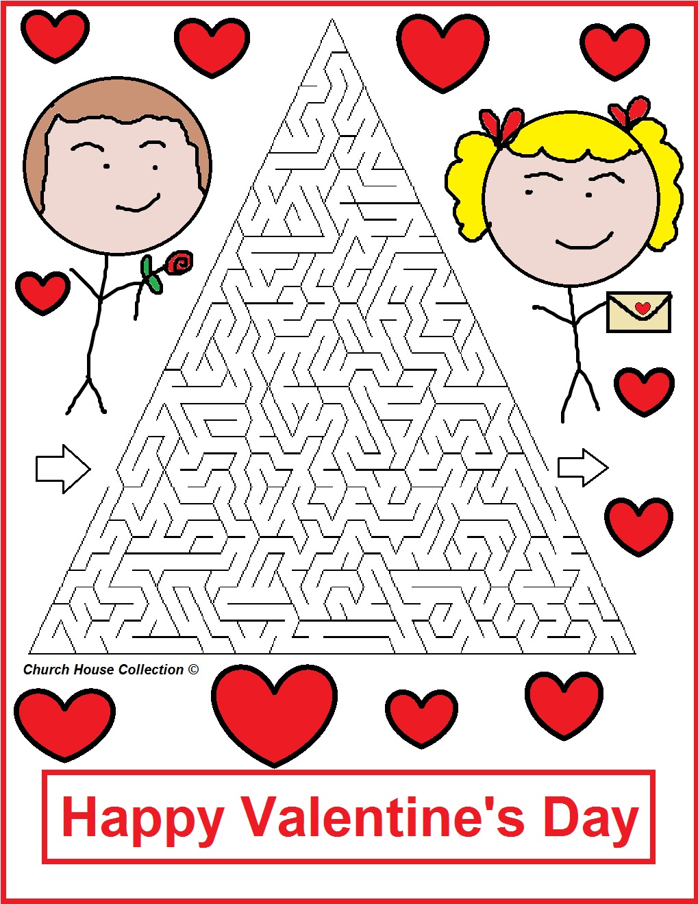 Valentine S Day Maze Free Printable