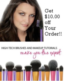 Get $10 off Your Real Techniques brushes!!