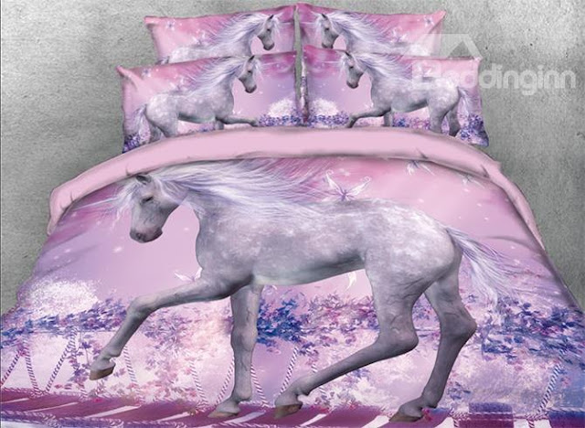 3d unicorn bedding covers, duvet covers