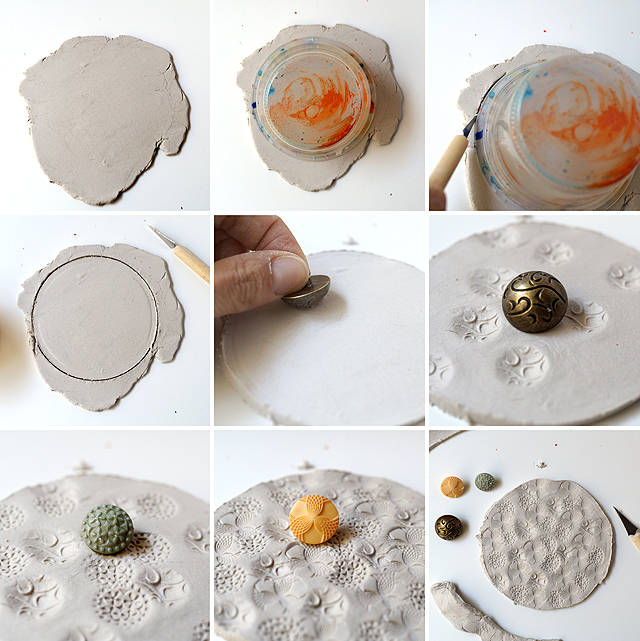 Clay coasters Journey into Creativity