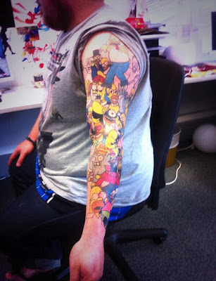 Tatuaje de Homero Simpson Record Guiness