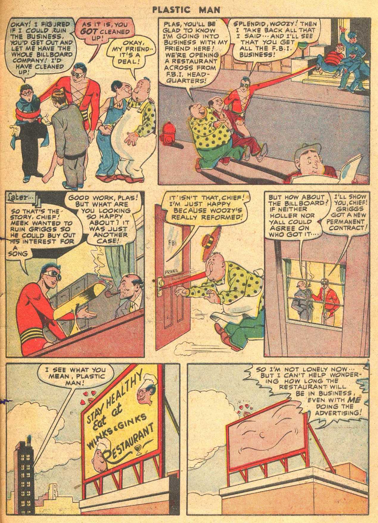 Read online Plastic Man (1943) comic -  Issue #7 - 49