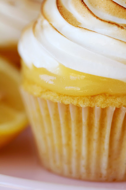 Cupcakes de merengue y limón