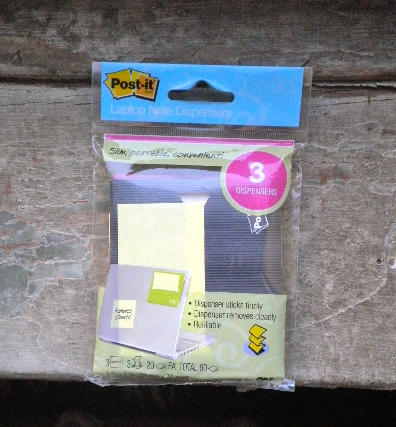 Pocket Blonde PostIt Laptop Note Dispenser