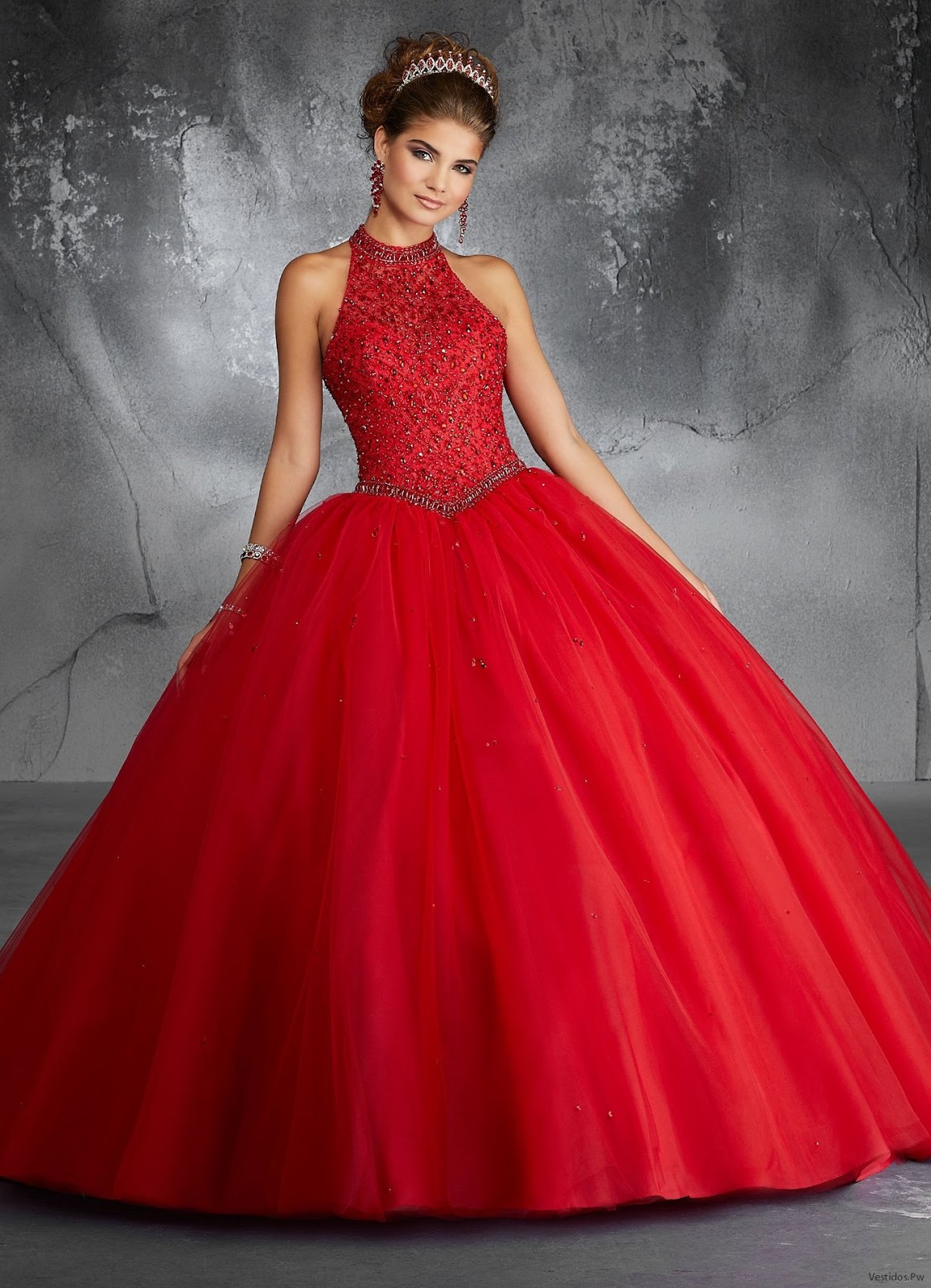 Vestidos de 15 | Quince dresses, Red quinceanera dresses, Red prom dress