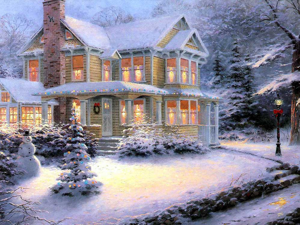 Winter houses, looking at which the soul becomes warm and happy