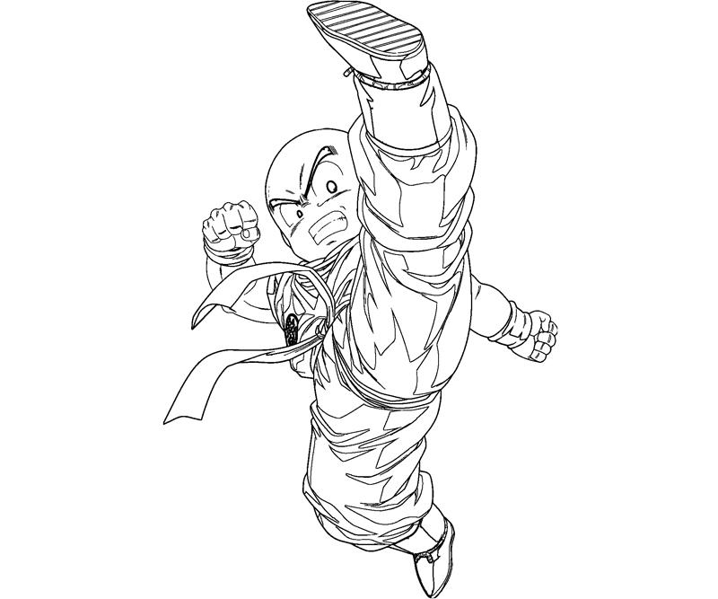 Krillin 12 Coloring Crafty Teenager