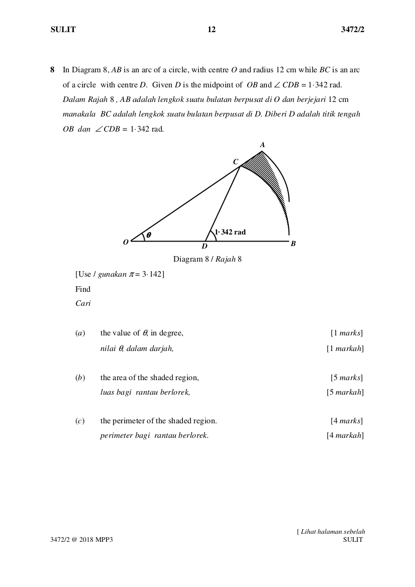Soalan Spm 2018 Matematik Tambahan Kertas 2