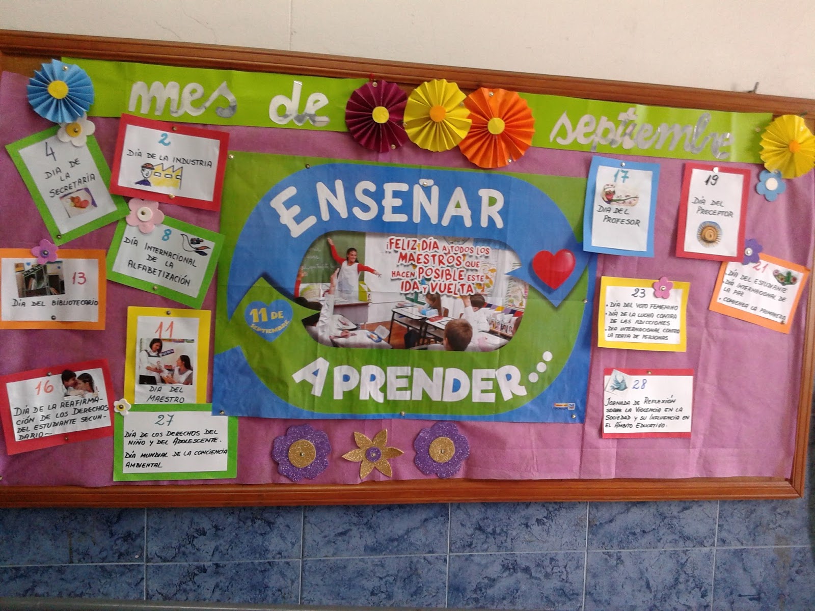 Escuela 17 Carlos Morel D.E. 20 Cartelera de Septiembre