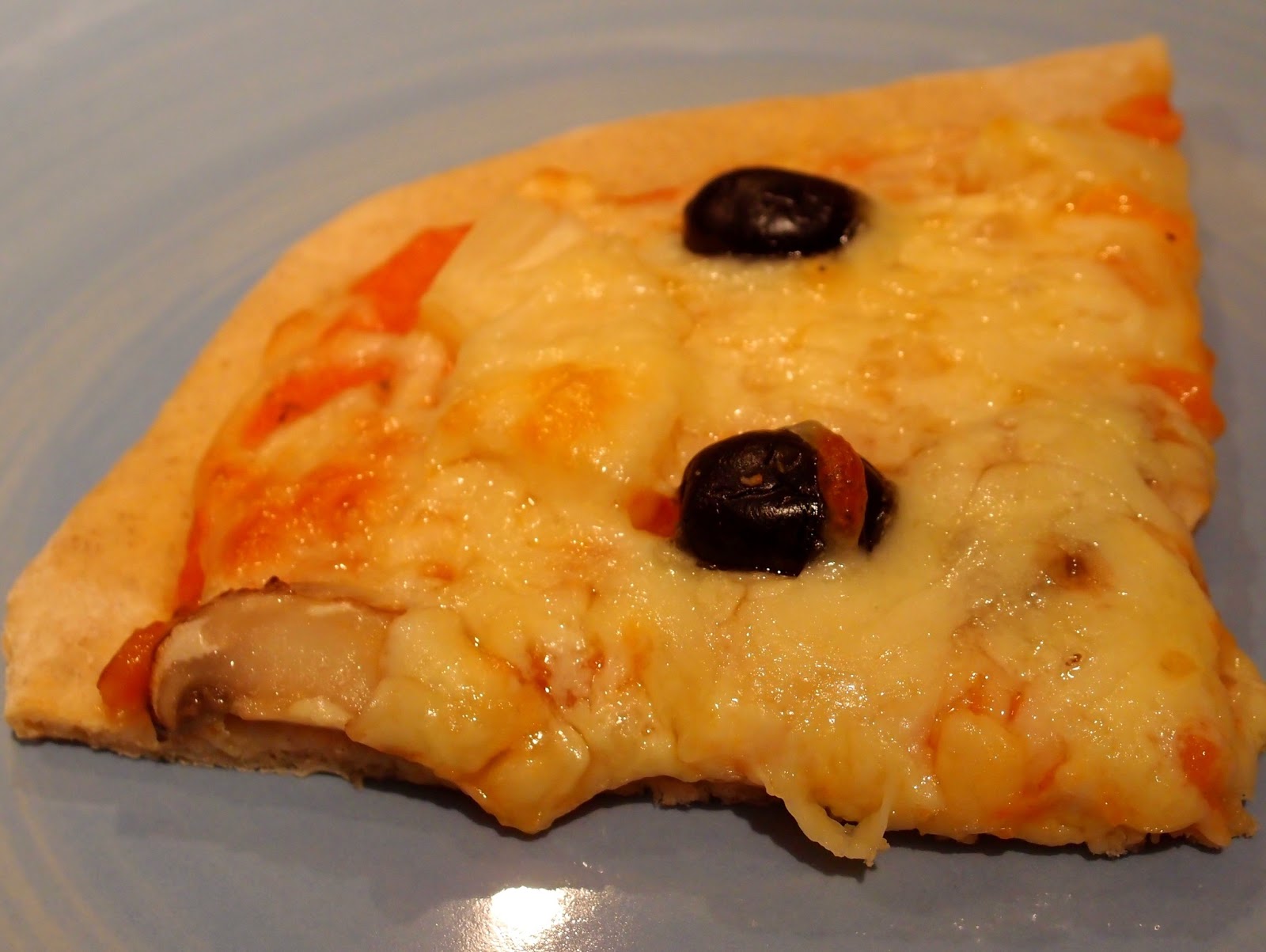 The VegHog Olive, pineapple and mushroom pizza