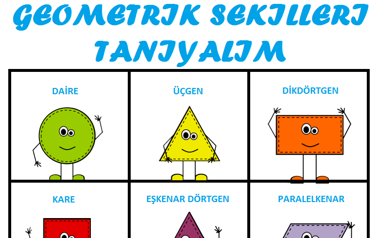 denemedeneme41: GEOMETRIK SEKILLERI TANIYALIM AFISI