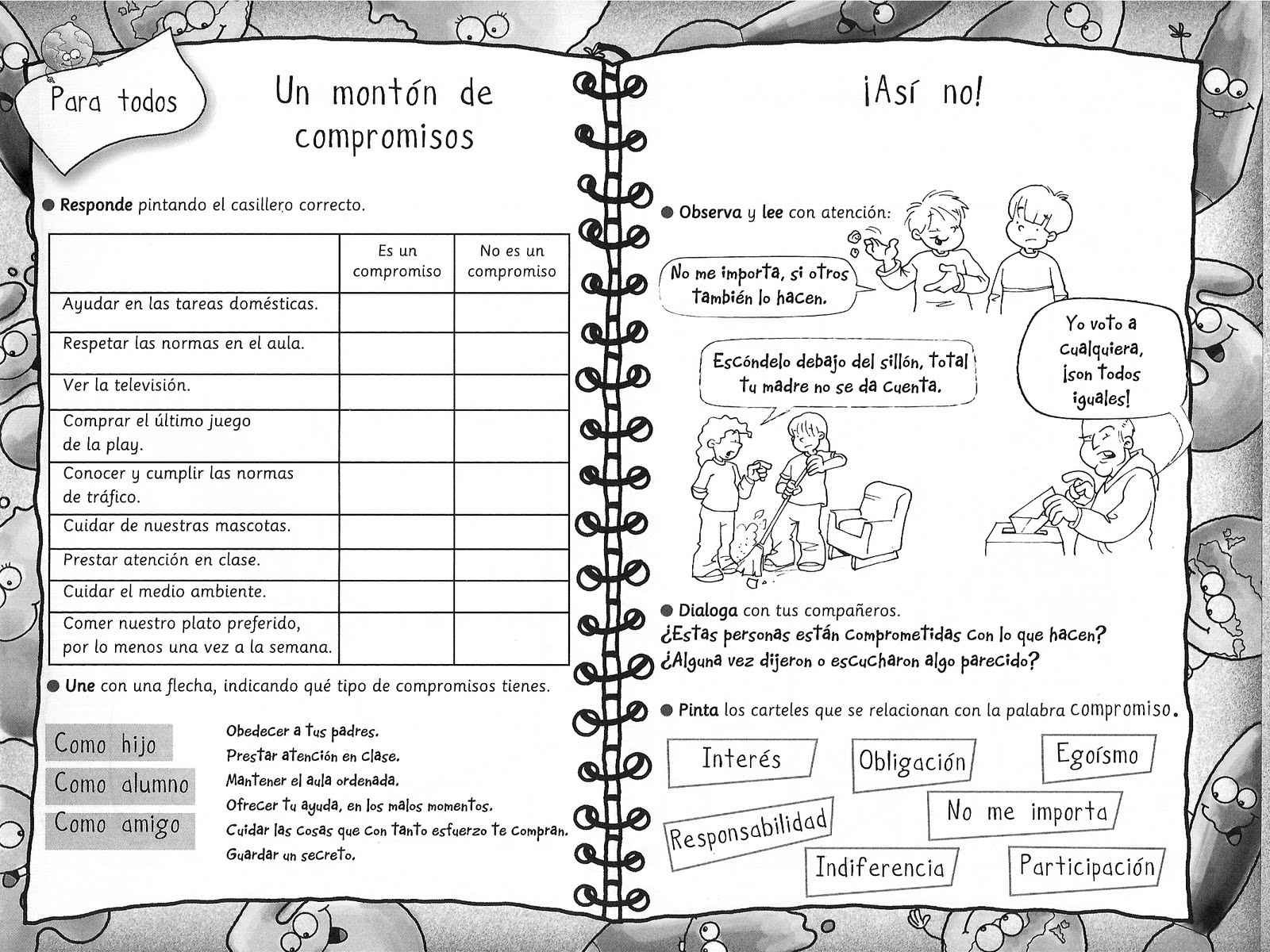 Actividad para trabajar los VALORES Actividad para trabajar los VALORES