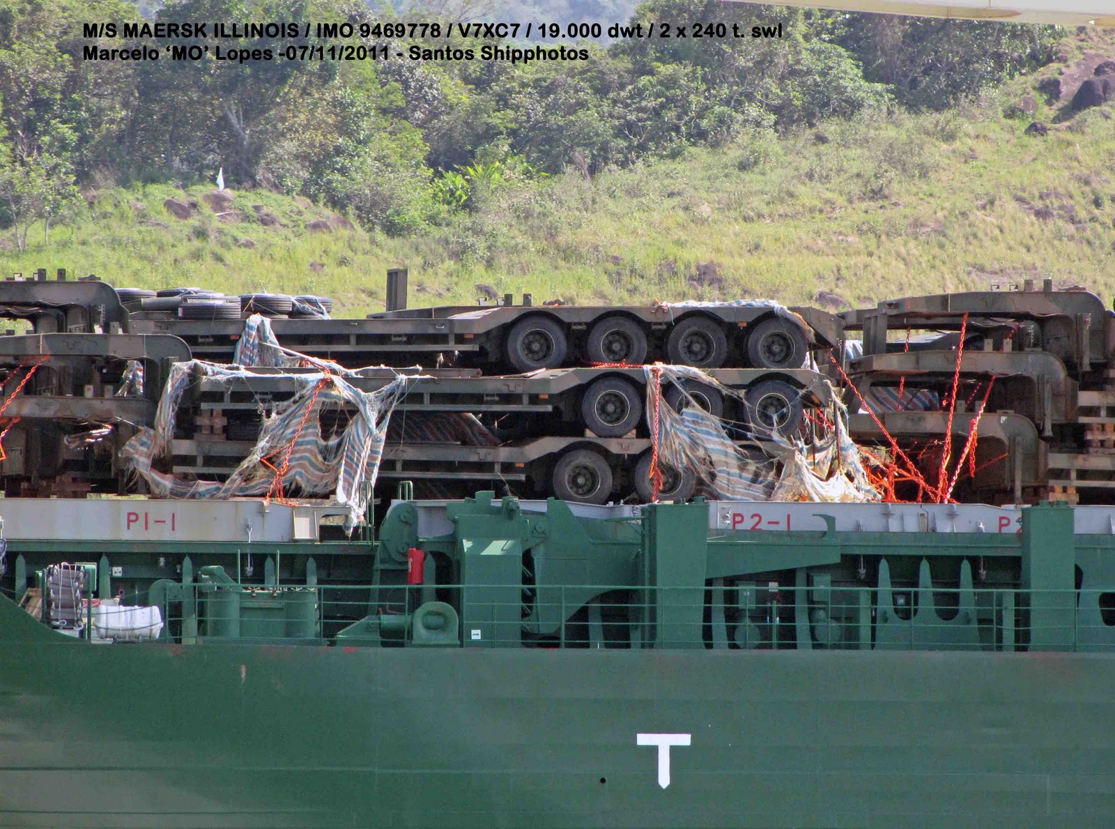 Santos Shiplovers M/S Maersk Illinois / V7XC7 Imagens de sua