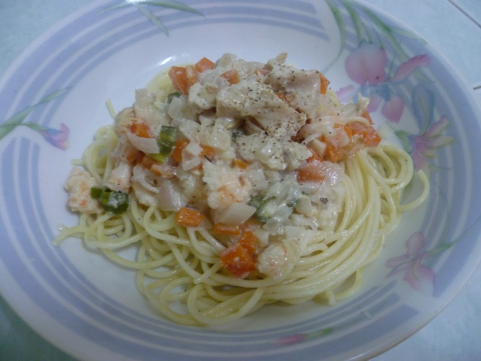 Shanu Krishnan's Spaghetti with Mayonnaise Sauce.