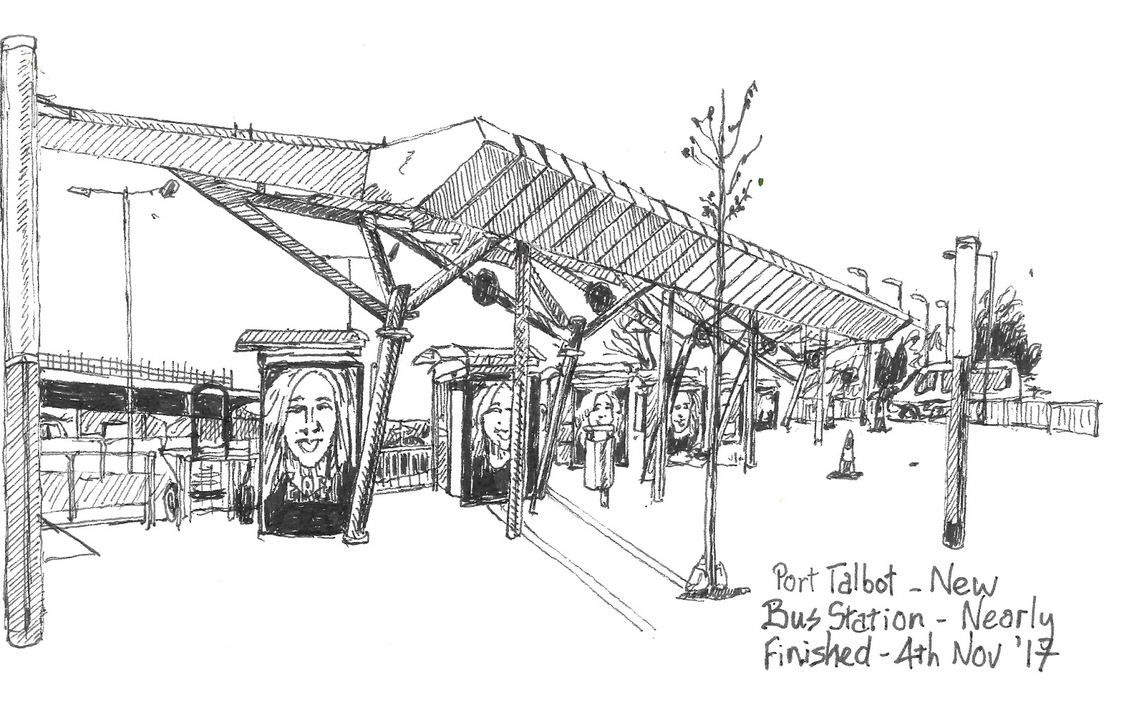 Many Faces of Port Talbot 104) New Bus Station Station Road