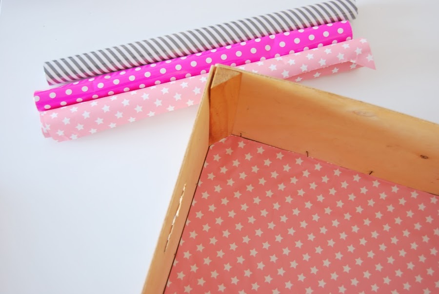 fruit box painted with chalk paint