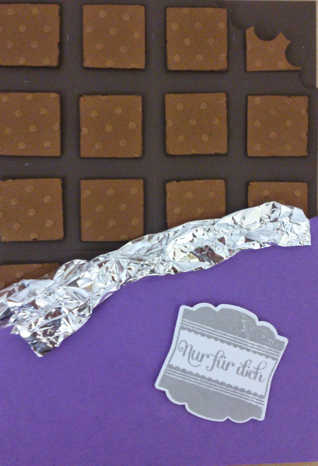 Kristin Stempelmädels: Schokoladen Karte Kristin Stempelmädels: Schokoladen Karte