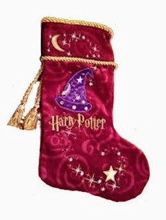 Discover a handsome, velvet Harry Potter Christmas stocking.